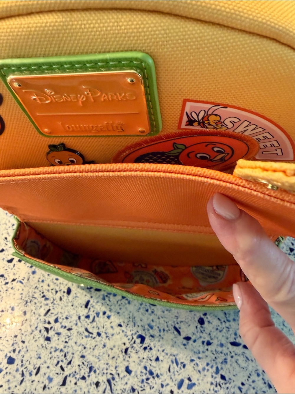 Epcot 2025 Flower and Garden Festival Loungefly backpack. - Picture 4 of 5